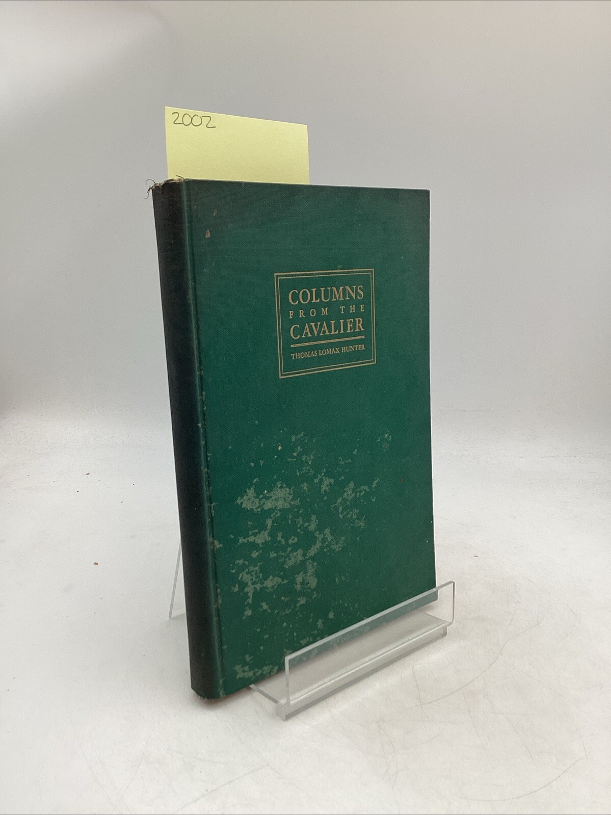 1935 Columns From The Calvalier 1st Edition Thomas Lomax Hunter The Dietz Press