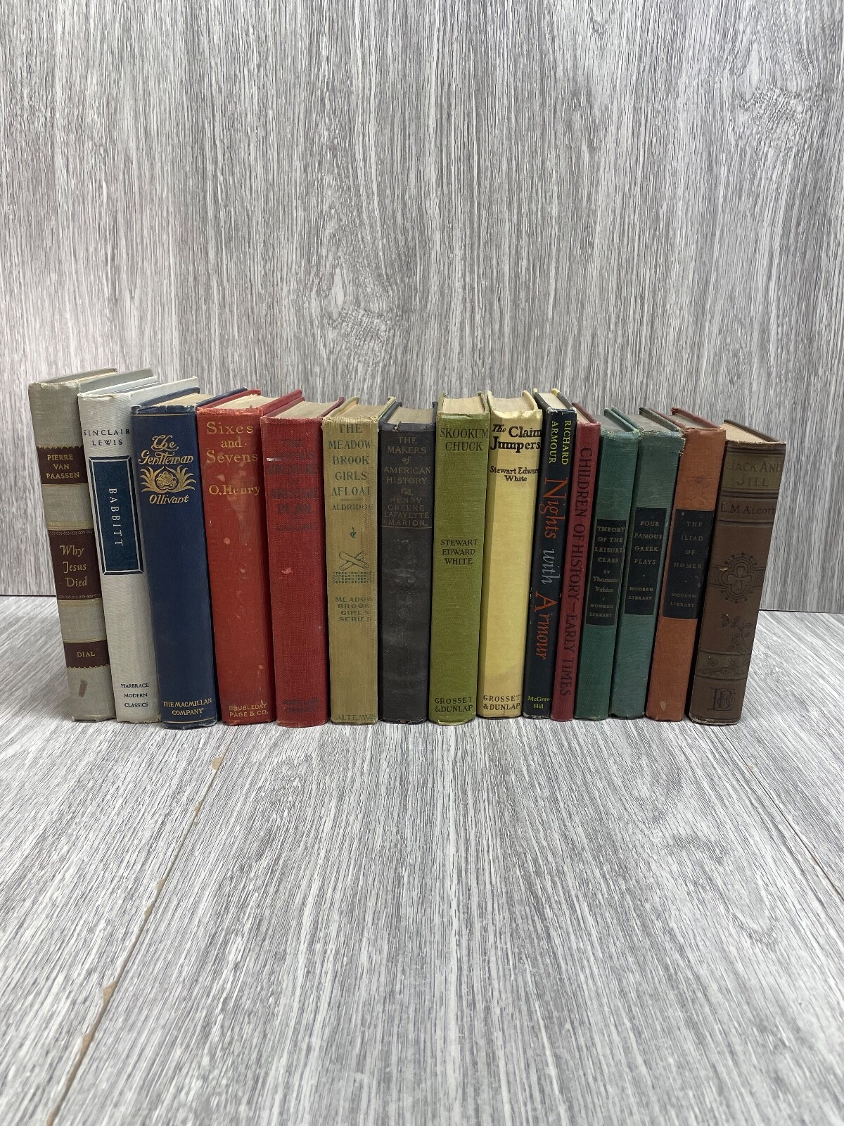 Hardcover Vintage Lot of 15 Books 1901 – 1950 Great Shelf Books Titles see below