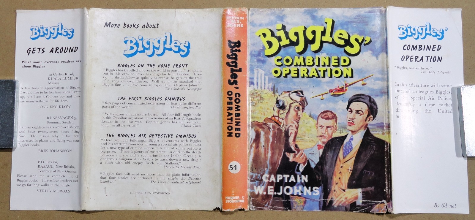 BIGGLES‘ COMBINED OPERATION – 1st Edition 1959 – VG / Hardcover – Original D/J