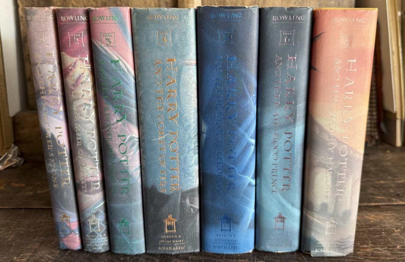 Set of Harry Potter Books by J K Rowling 4,-7 Many are 1st printings