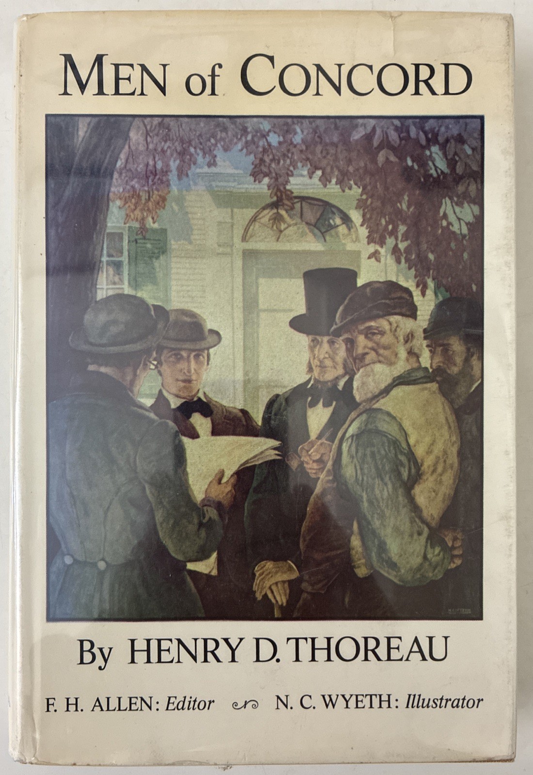 Men of Concord by Henry D. Thoreau Illus. N. C. Wyeth Bonanza Books HC/DJ Good