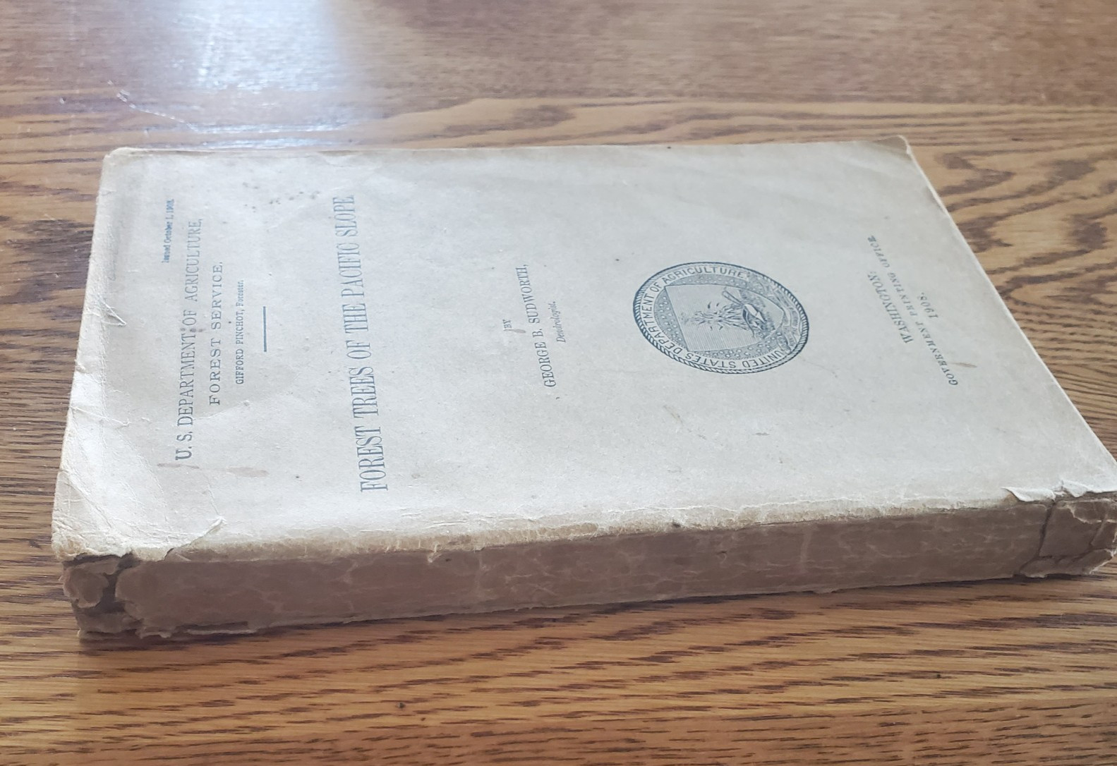 Forest Trees of the Pacific Slope by George H. Sudworth – 1908, paperback, used