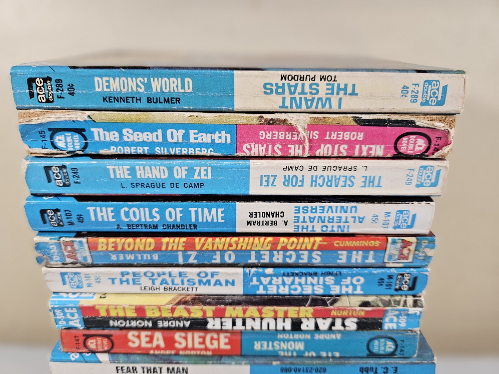Lot of 13 Vintage Ace Double Novels Science Fiction Paperback Books