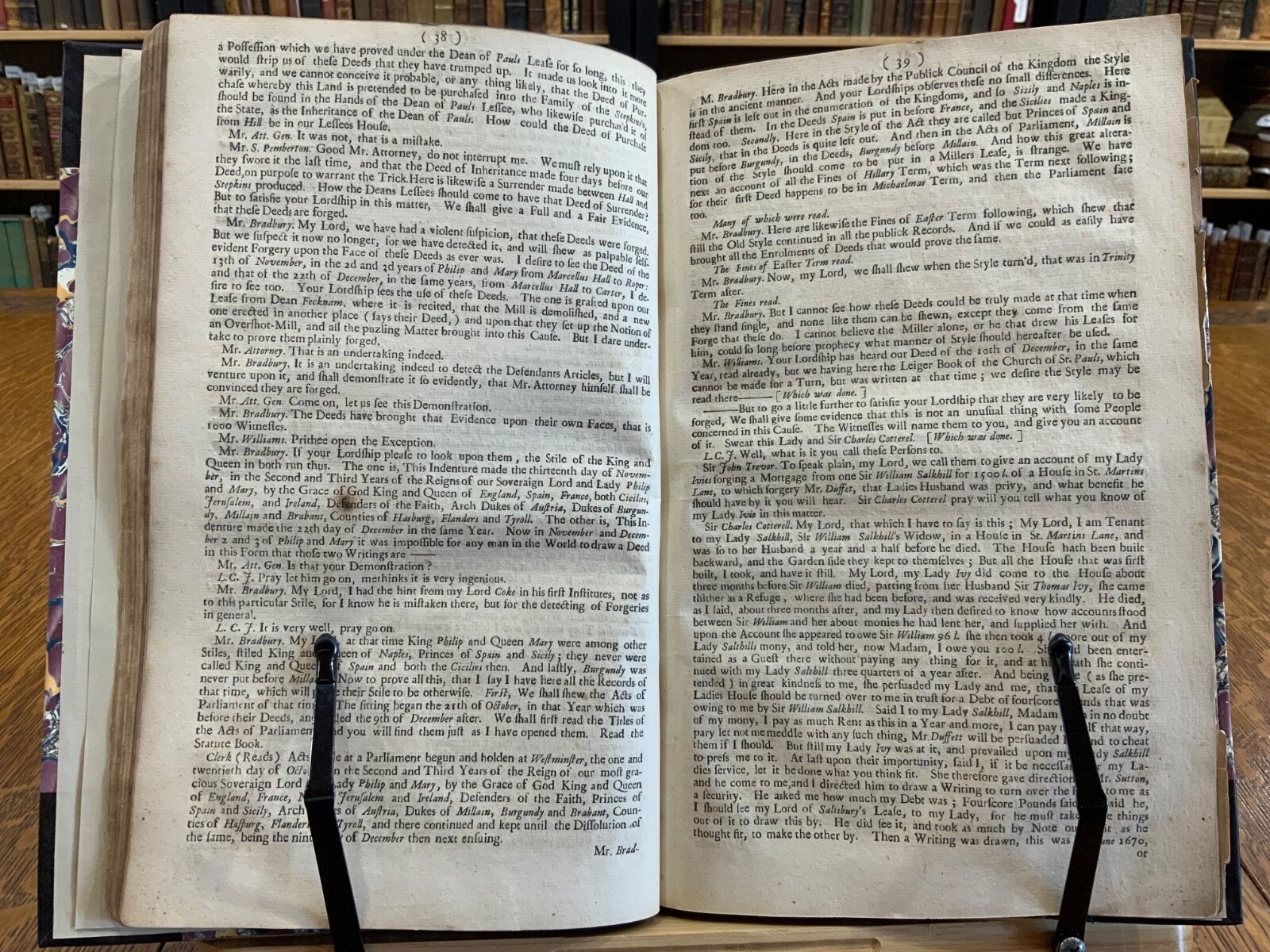 1696 Theodosia Ivie & Thomas Neale Trial Lord Jeffreys Forgery of Land Surveys