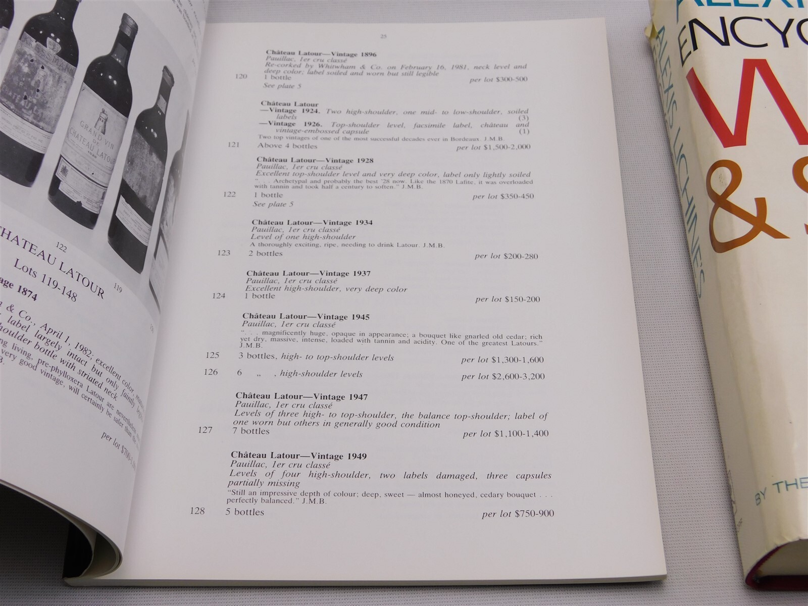 3 Vtg Wine Books Christie’s Auction 1981 1987 Encyclopedia Of Wines Spirits 1967