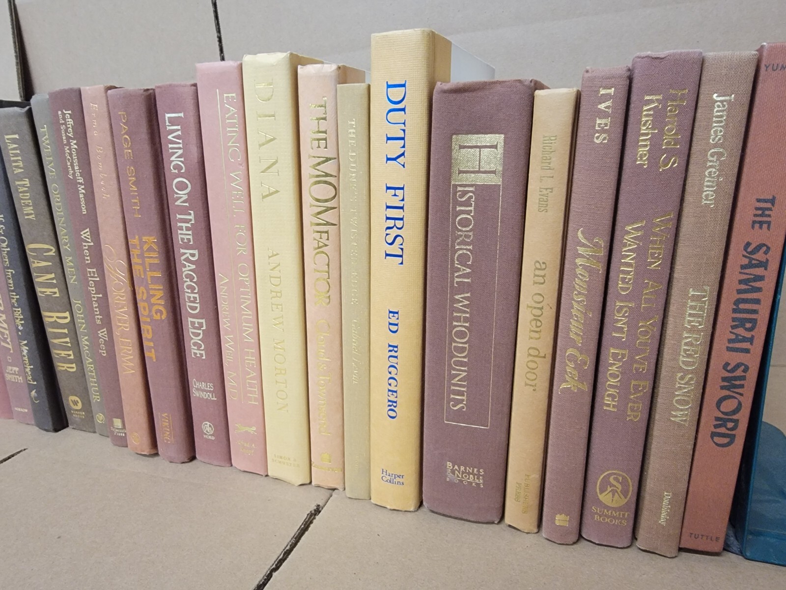 Lot of 6 Hardcover BROWN Shades Mix Books for Staging Prop Decor Modern Design