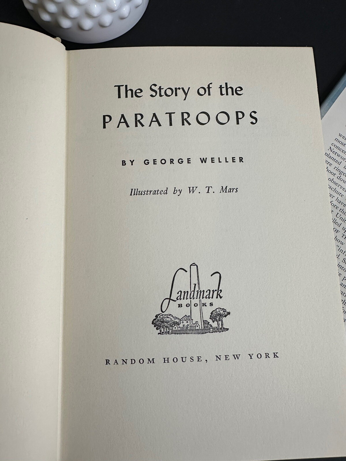 The Story of the Paratroops Landmark 1st Ed First Printing HB/DJ 1958 Airborne