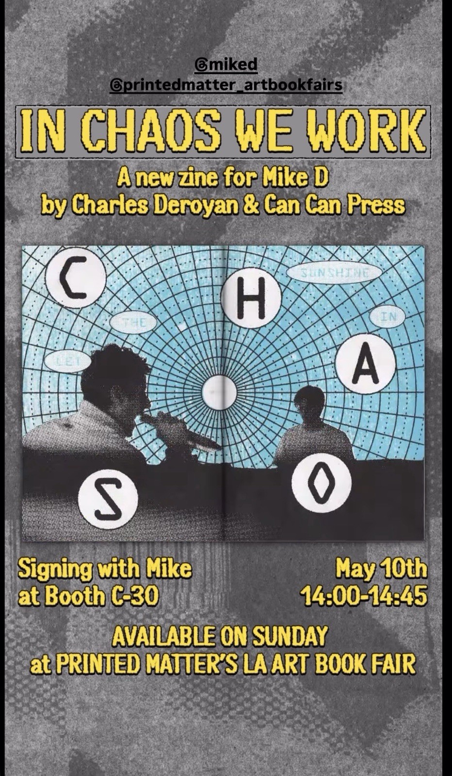 Mike-D 5D Signed Rare Zine First Edition Of 200 In Chaos We Work Beastie Boys
