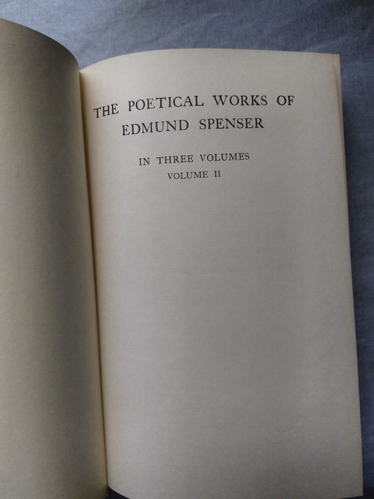 The Poetical Works of Edmund Spenser Faerie Queene 2 Vols Clarendon Press 1964