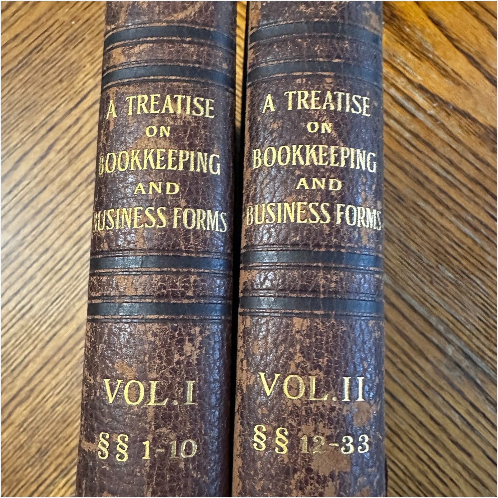 1899 Treatise on Bookkeeping & Business Forms VOL I & II International Textbook