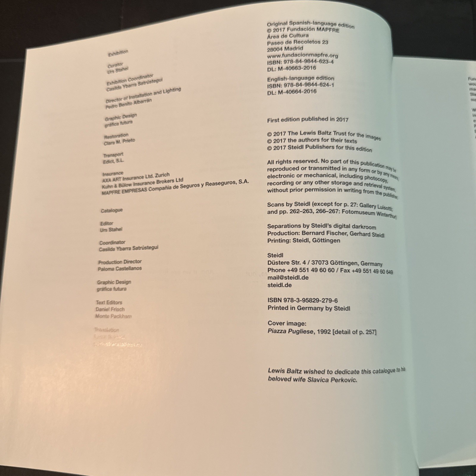 Lewis Baltz 2017 Steidl MAPFRE 1st Edition Hardcover Photography Book