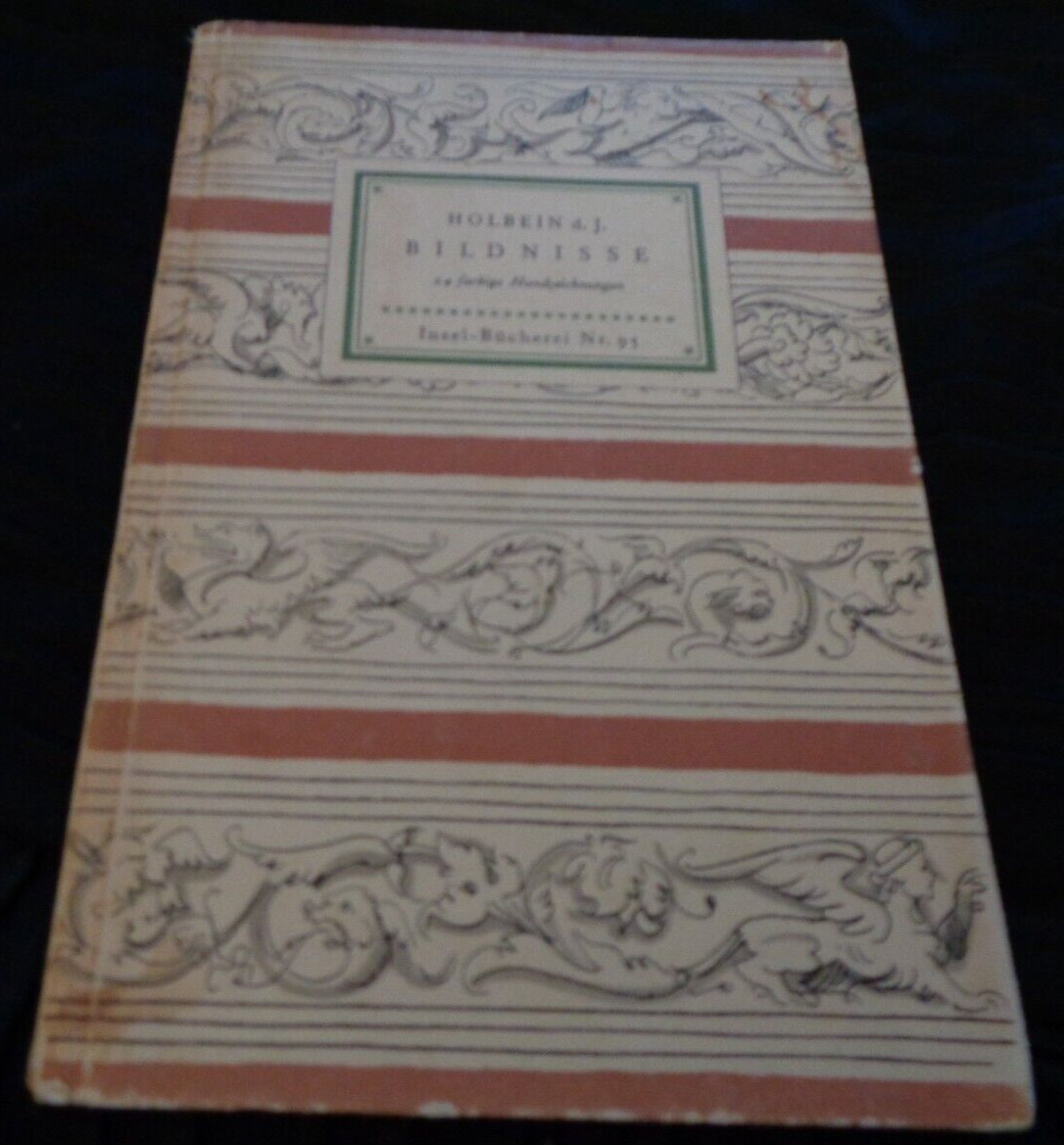 Vintage Insel-Bucherei #95 Hans Holbein Portraits Art German Book King Heinrich