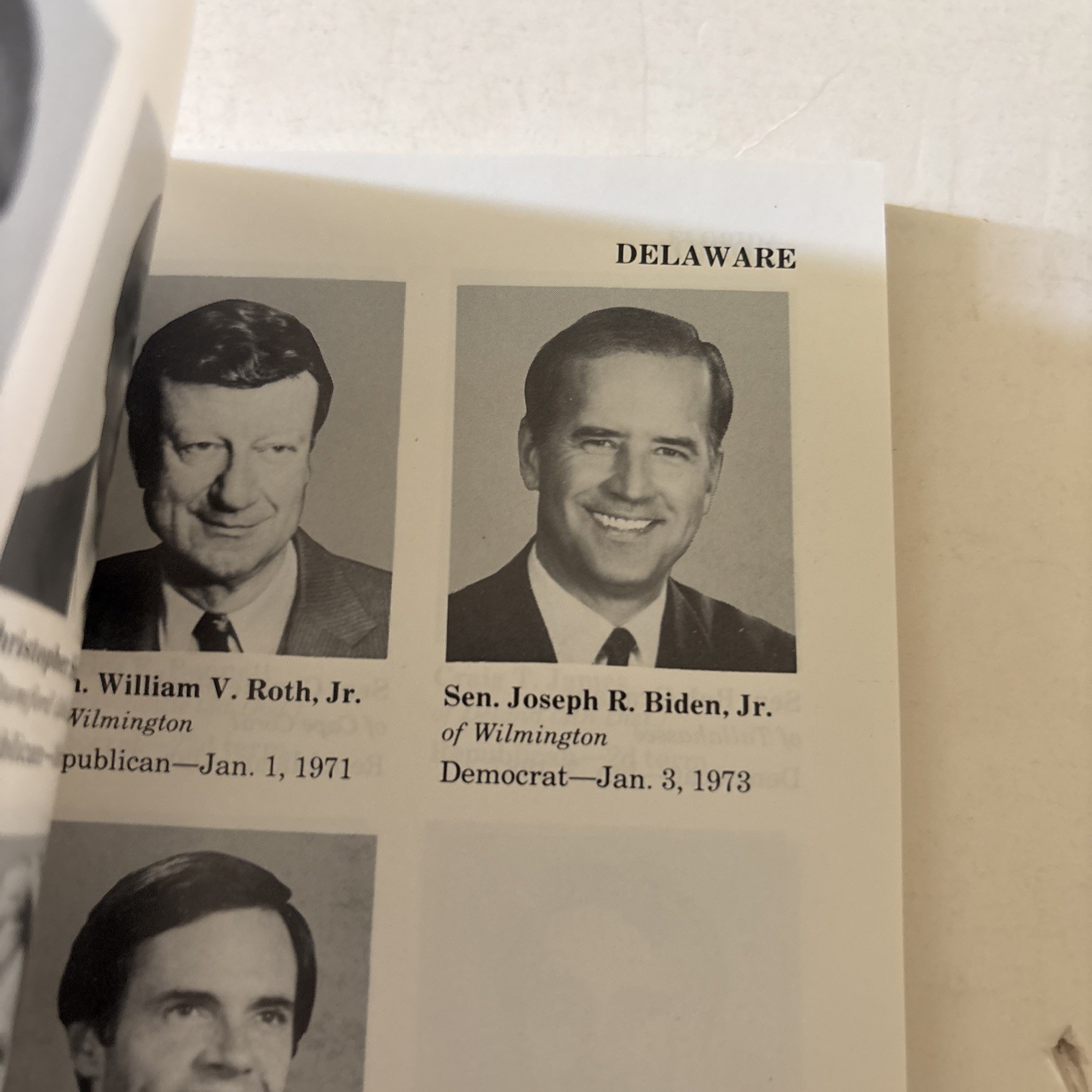 Congressional Pictorial Directory 102nd Congress January 1991 Biden McConnell