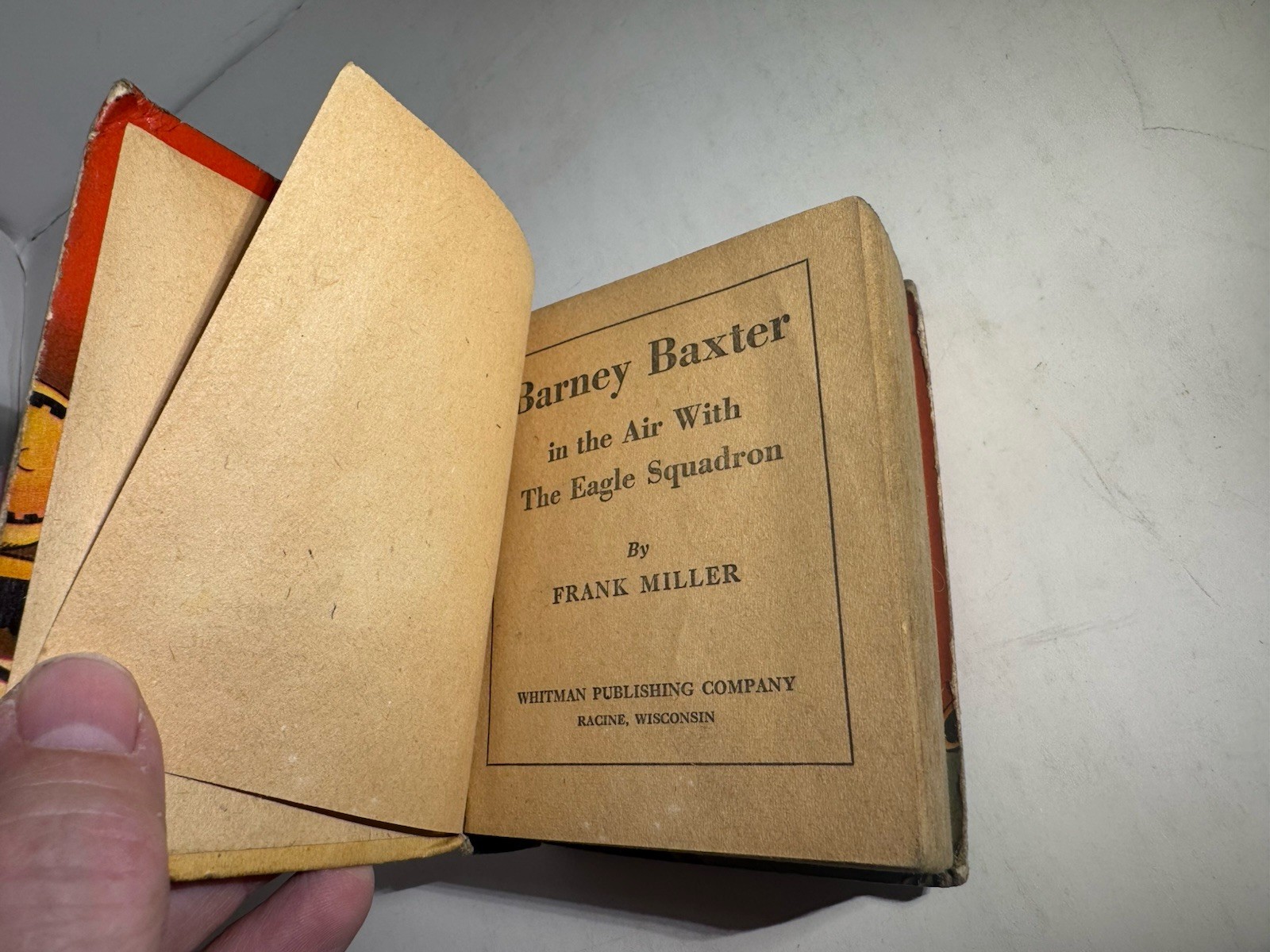 Barney Baxter Eagle Squadron 1938 Big Little Book Whitman Aviation Comic Vintage