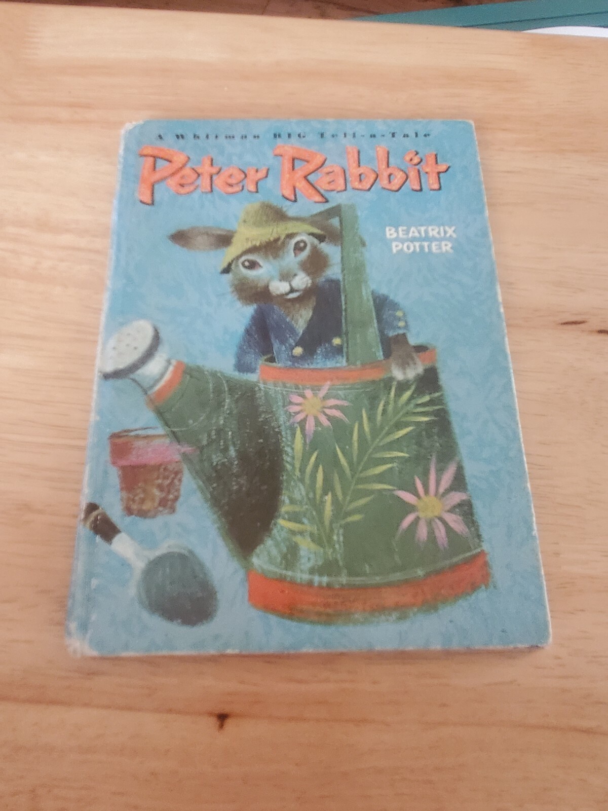 1966 Whitman Big Tell a Tale Peter Rabbit by Beatrix Potter ILLUS-Robert Lee