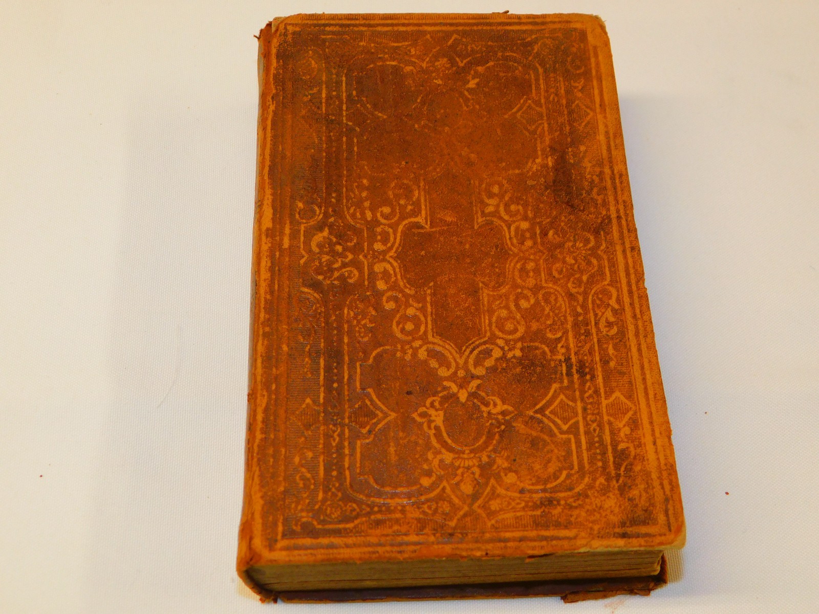 Antique 1866 Leather HOLY BIBLE Genealogy MATILDA FEESER STEWARD Family York PA