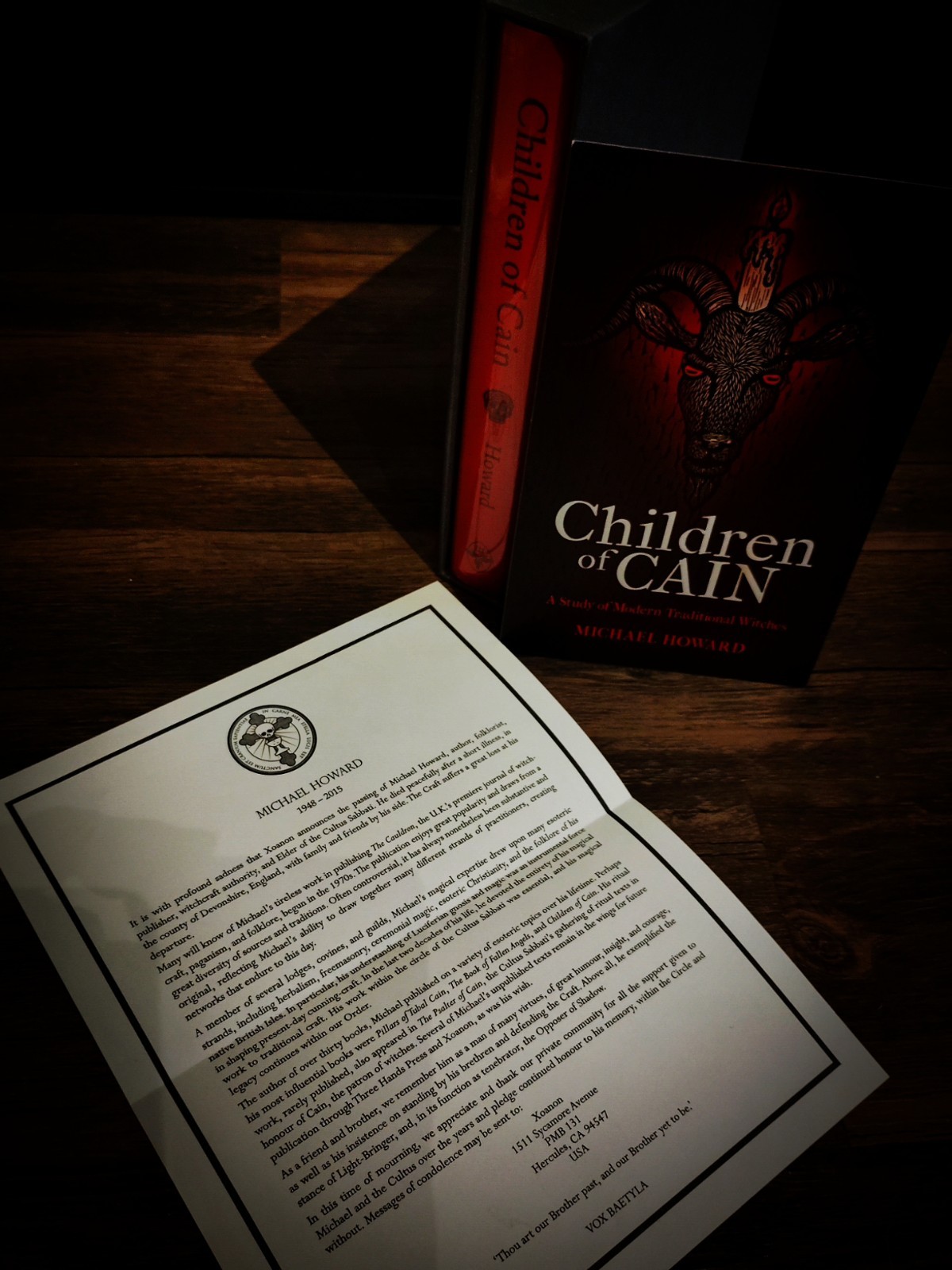 Children Of Cain Deluxe Prospectus & Letter 13/161 Three Hands Press