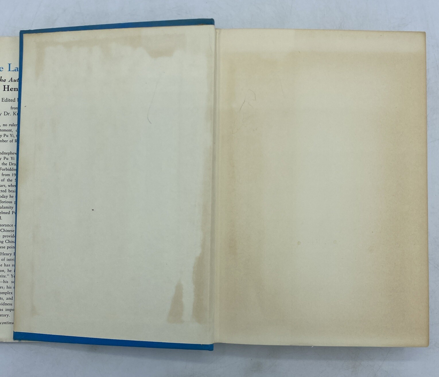 The Last Manchu The Autobiography of Henry Pu Yi, the Last Emperor of China