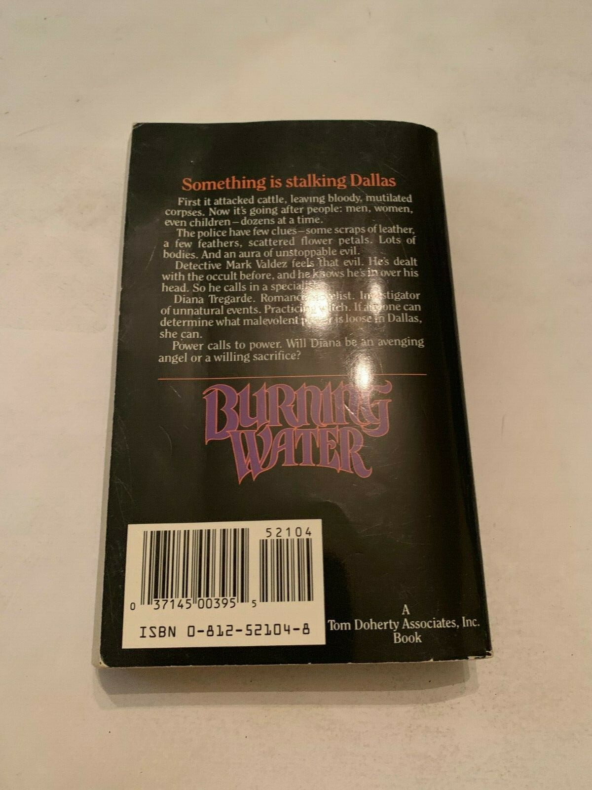 1989 Burning Water by Mercedes Lackey TOR Paperback