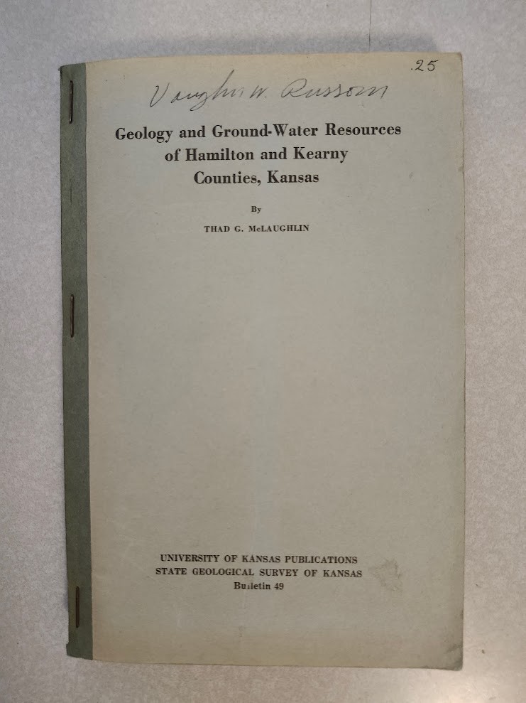 Geology & Ground-Water Resources Hamilton & Kearny Counties Kansas Geology Mines