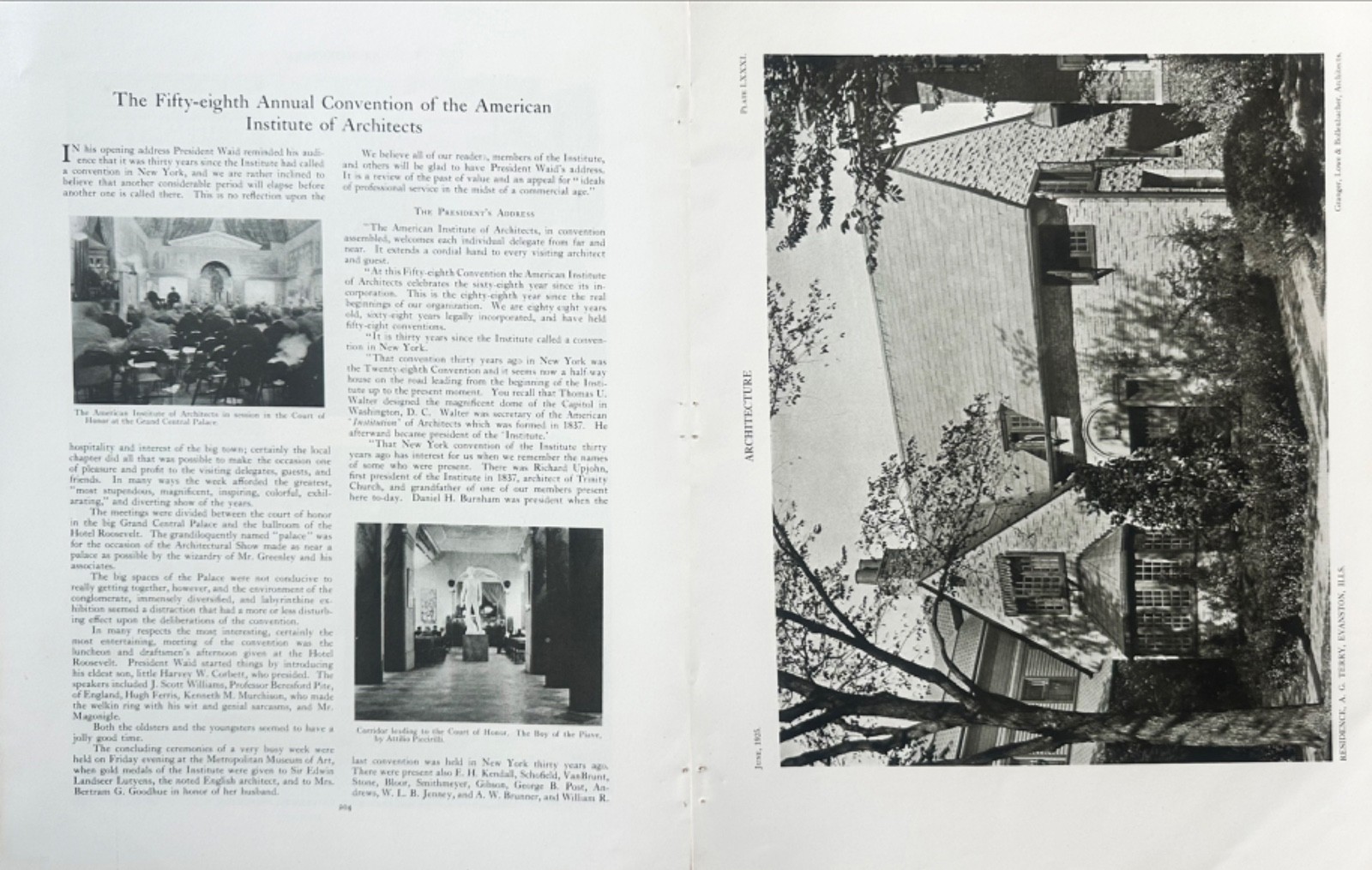 Architecture Magazine 1925 (Apr–Jun) Vol. LI Nos. 4–6 | Complete Spring Set