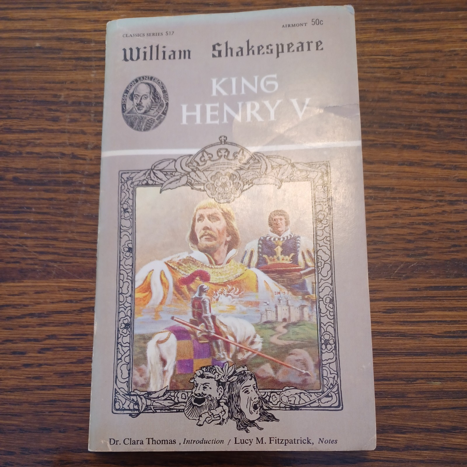 William Shakespeare – King Henry V 1967 Classic Series S17 Airmont Books