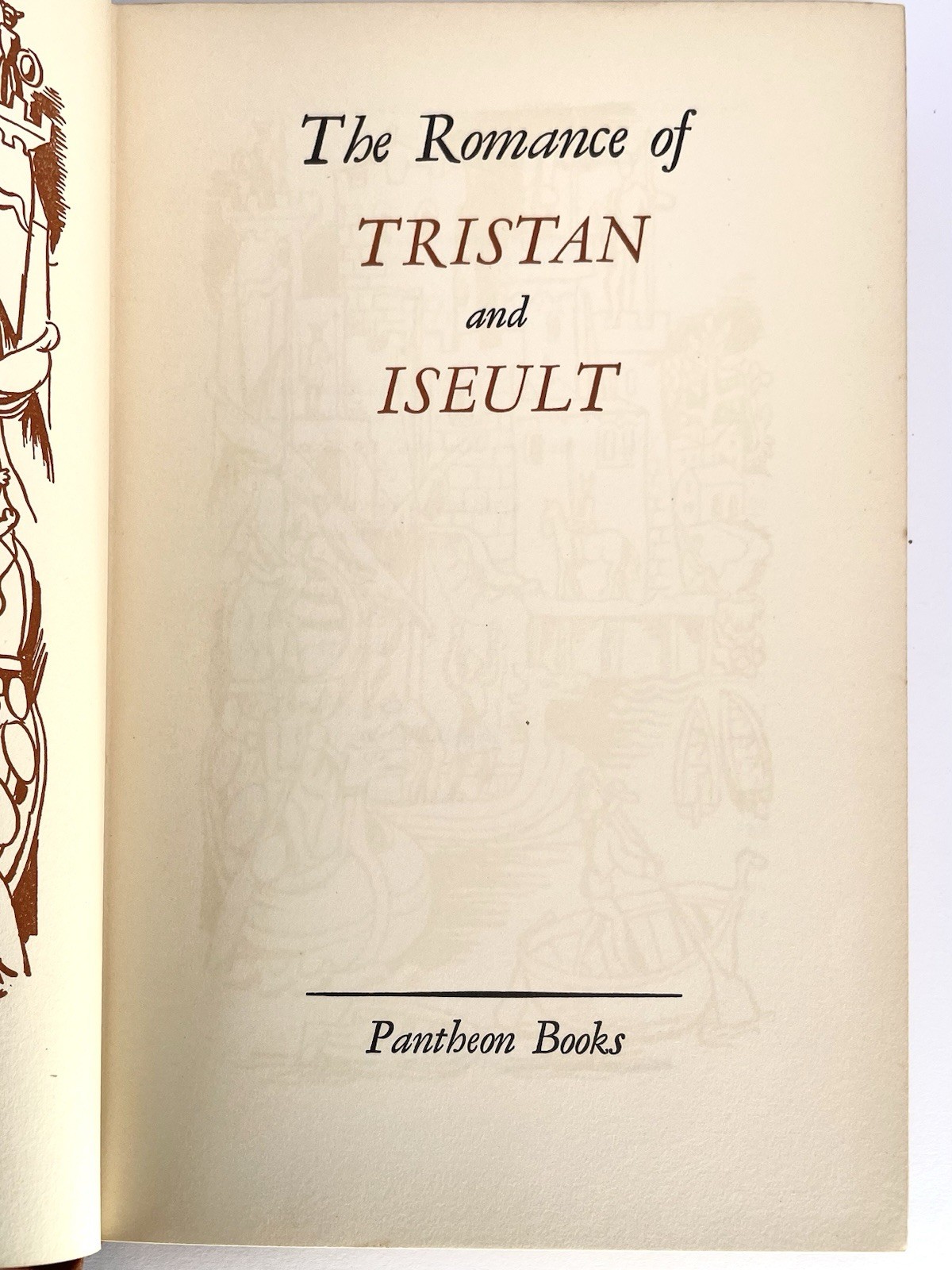 1946 The Romance of Tristan and Iseult Hard Cover Vintage Book Ex Libris