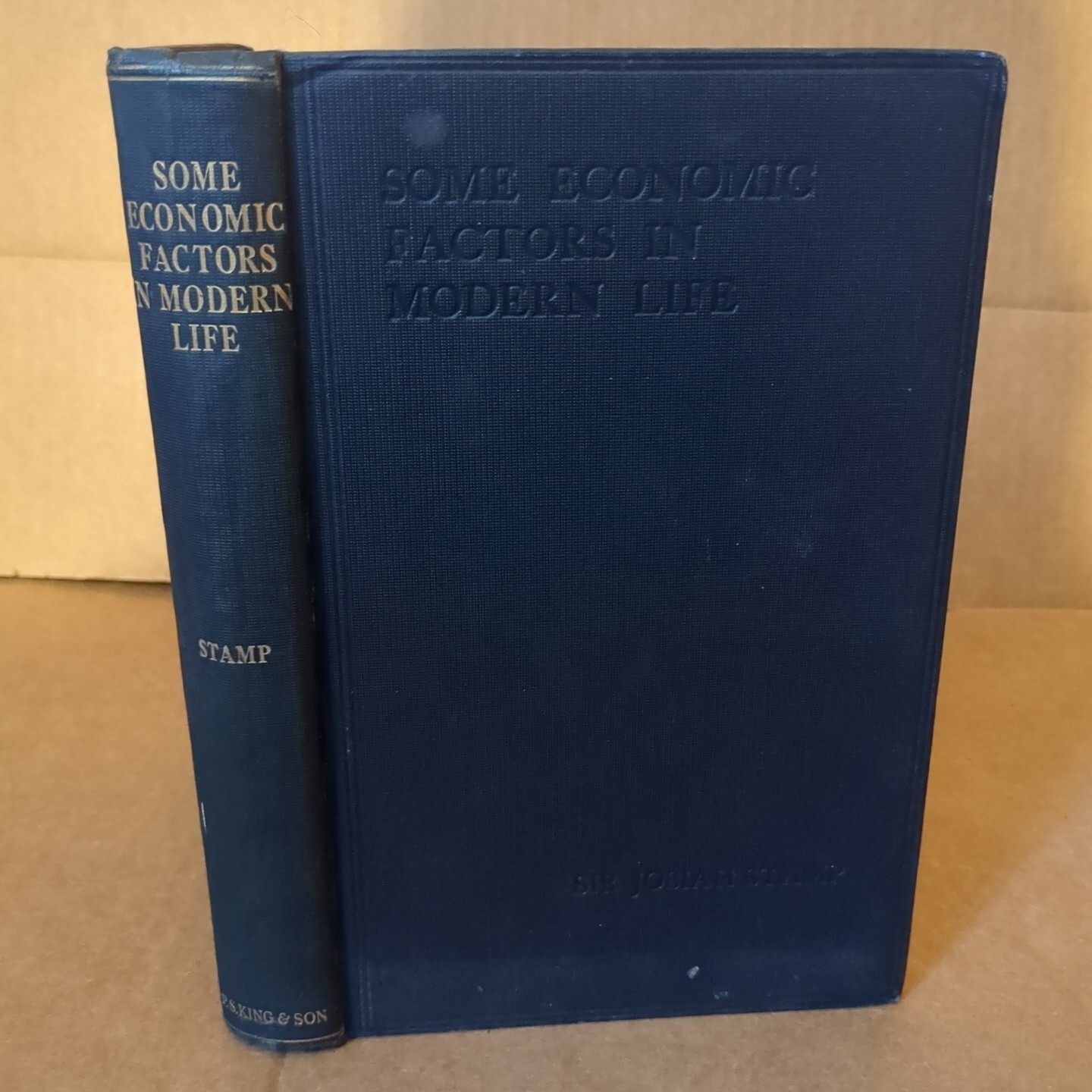 1929 Sir Josiah Stamp Some Economic Factors in Modern Life