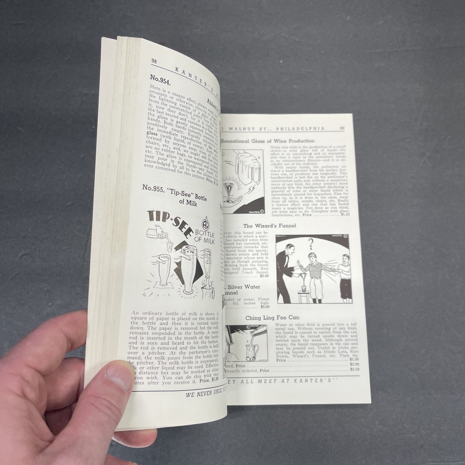 1939 Catalog Of Superior Magic Kantor’s Magic Shop Philadelphia PA