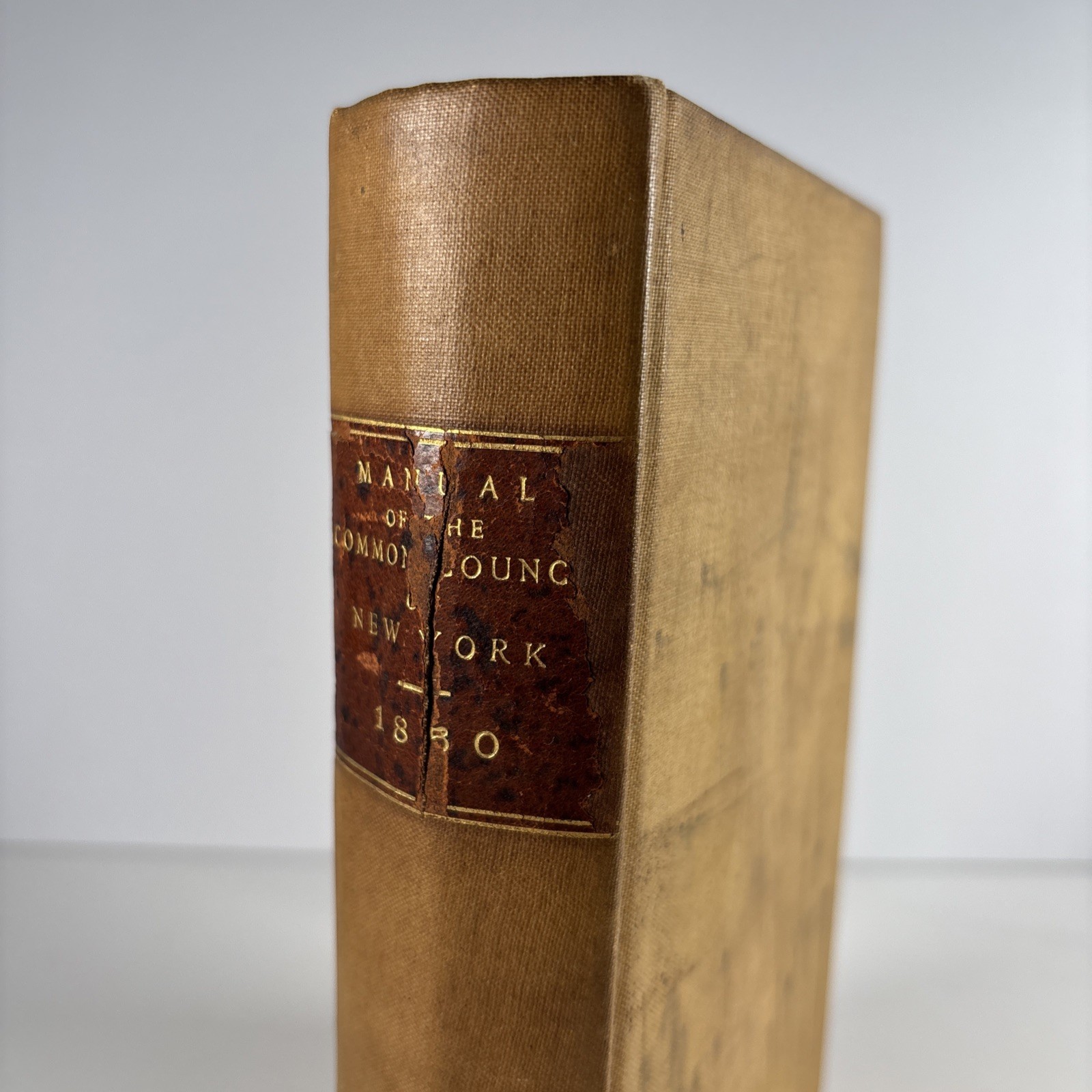 1850 Manual of the Corporation of the City of New York D.T. Valentine McSpedon
