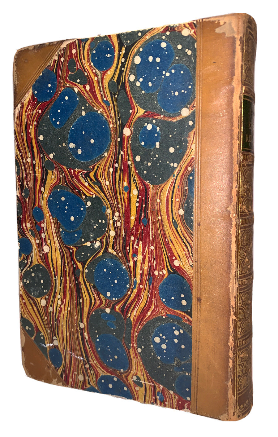 1846, GUIZOT, HISTORY OF THE ENGLISH REVOLUTION OF 1640, BOUND IN FULL LEATHER