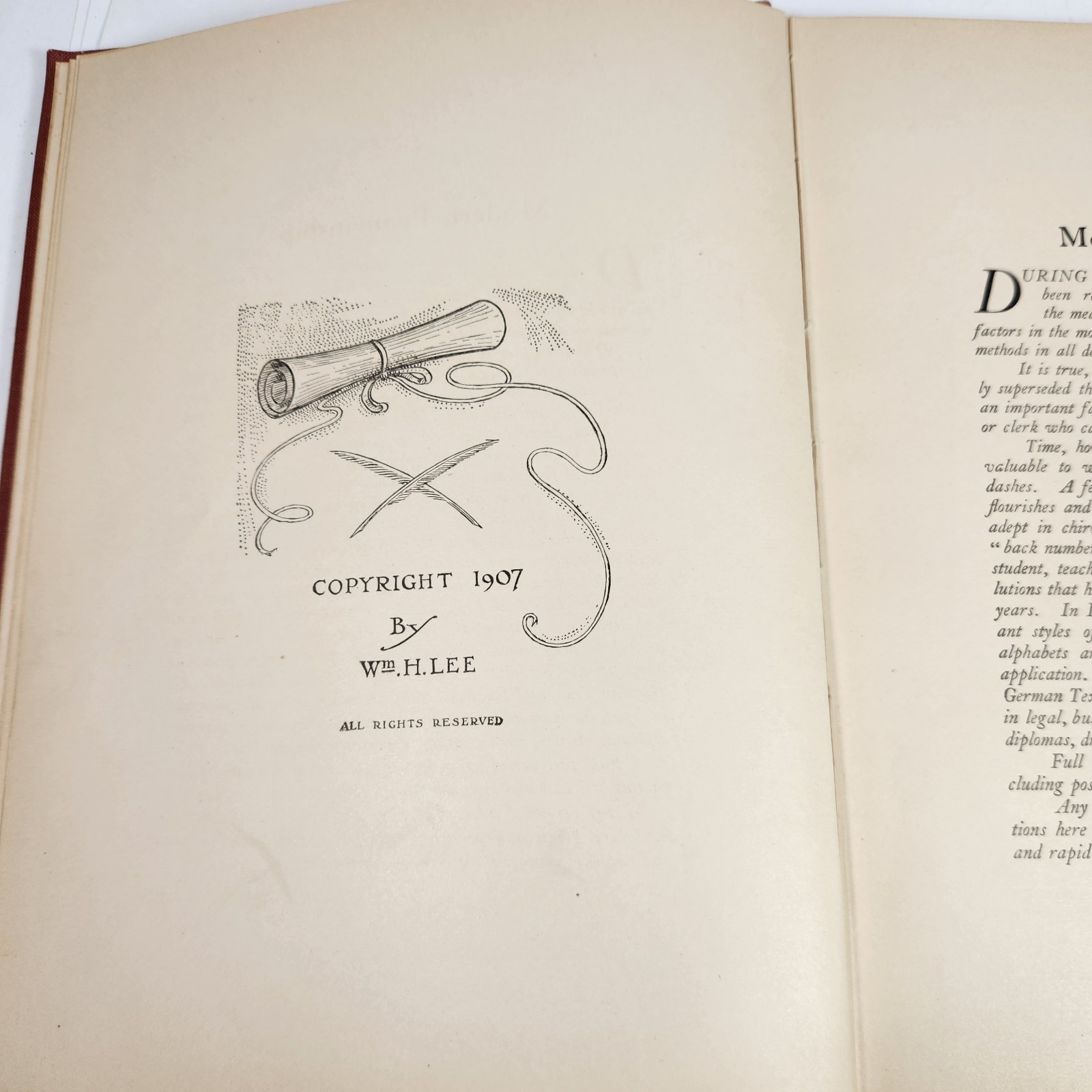Modern Penmanship And It’s Practical Application By Ricketts 1907 Laird And Lees
