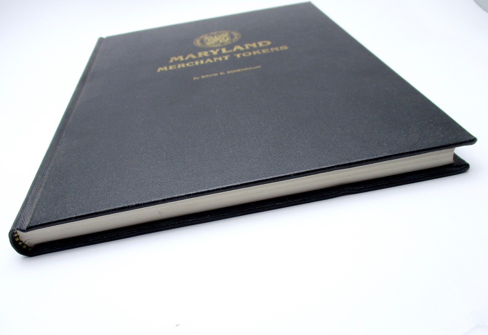 •• Signed • Maryland Merchant Tokens • Schenkman 1986 1st Edition Hardcover Book
