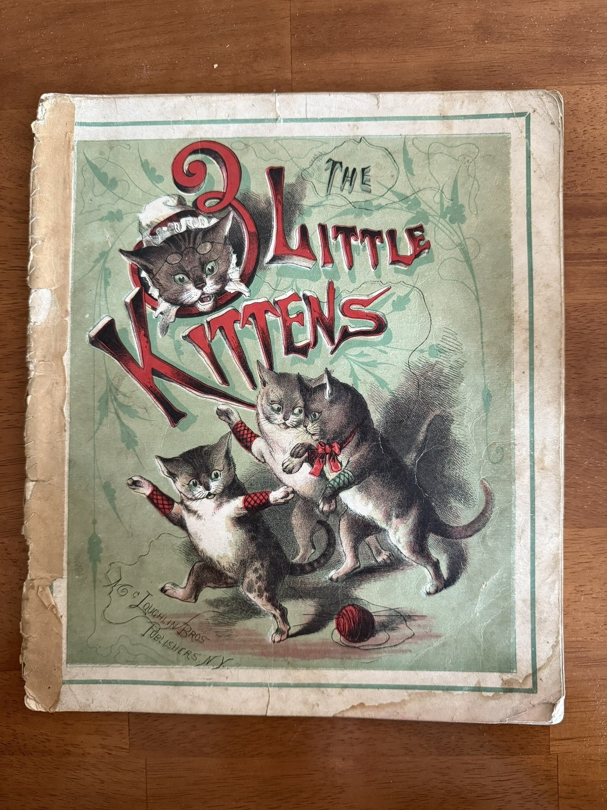 Vintage Children’s Book- The 3 Little Kittens