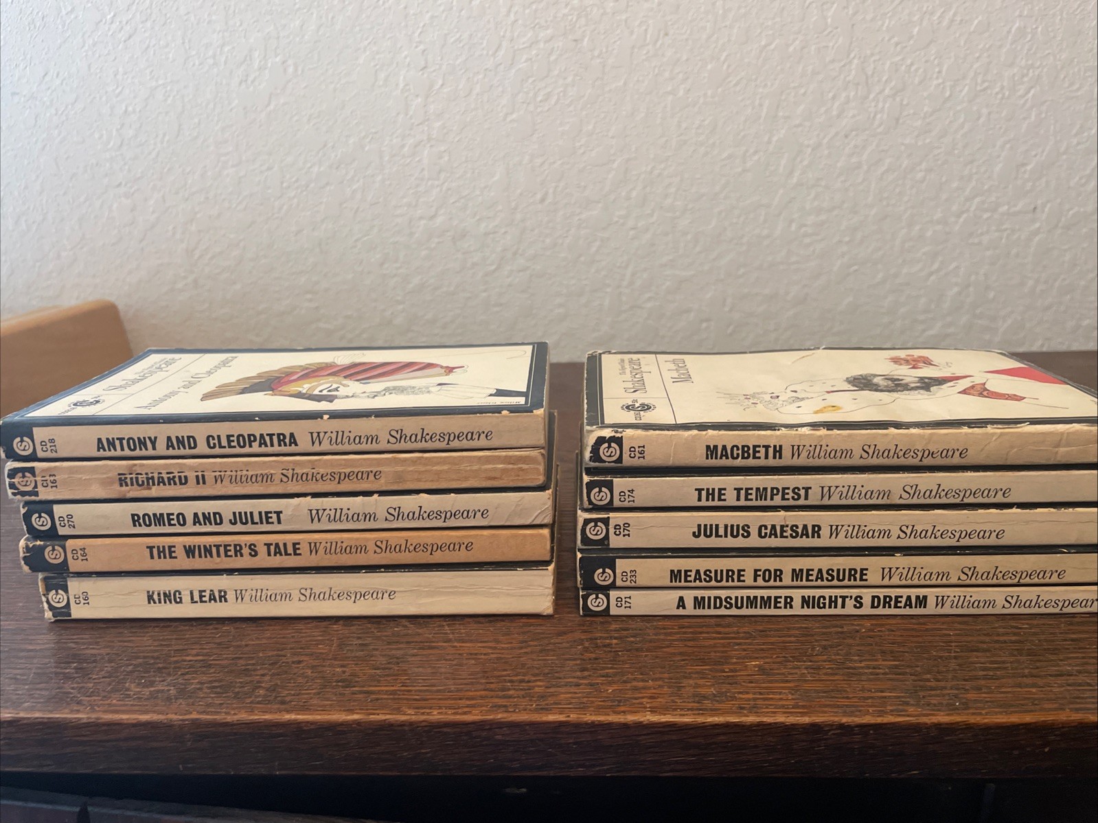 Lot Of 10 Shakespeare Signet Classics Vintage Paperbacks