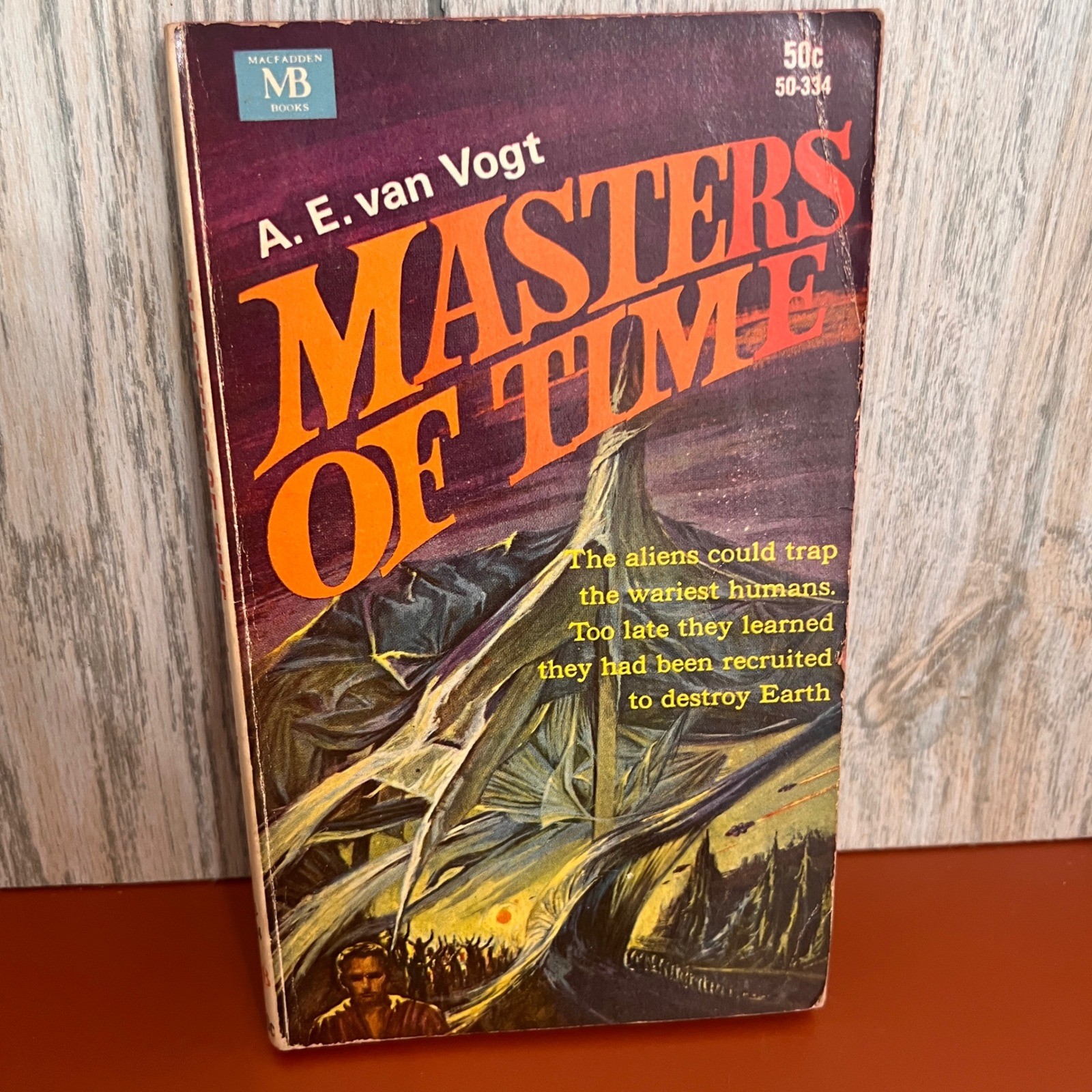 Masters of Time A. E. van Vogt Vintage 1967 Sci-Fi Paperback Macfadden 50-334