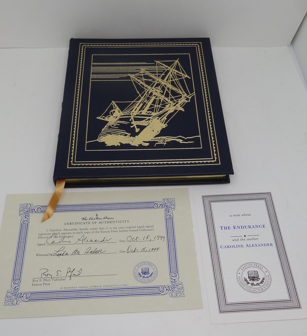 Signed Easton Press THE ENDURANCE Caroline Alexander COLLECTOR’S ED w/ COA MINT