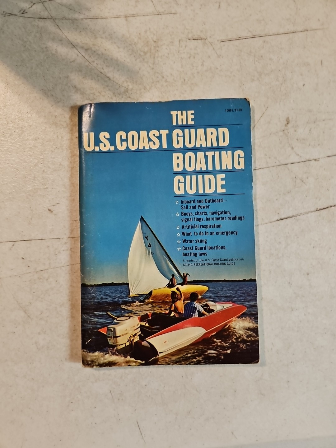 1965 U.S. Coast Guard Boating Guide Paperback Book
