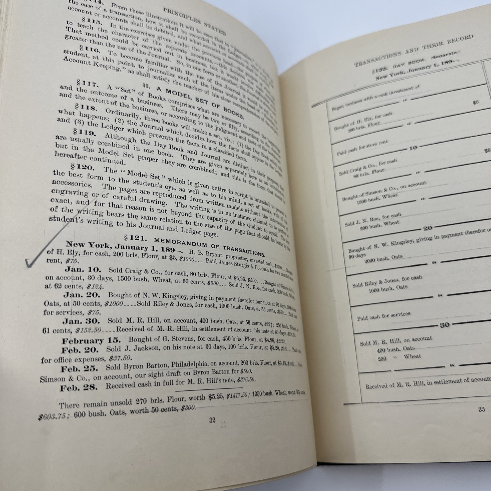 Packard Method Teaching Bookkeeping 1896 Gilt Spine Business Antique (26-15)