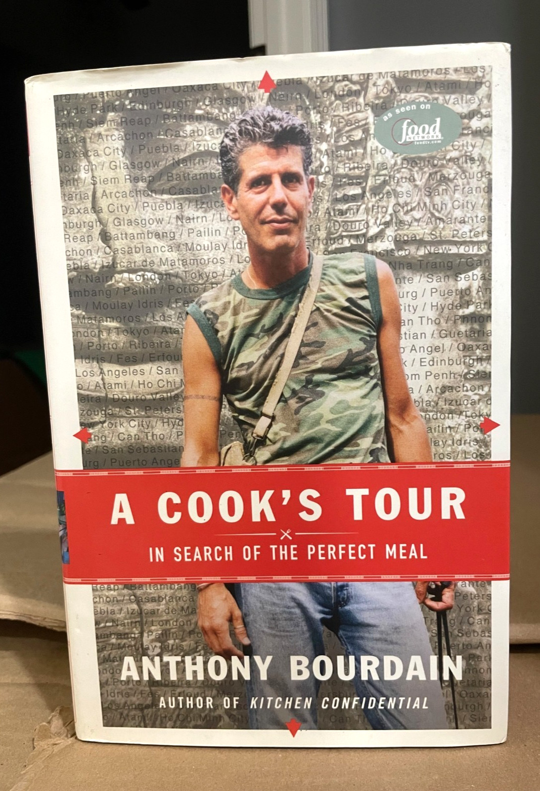 Anthony Bourdain A COOK’S TOUR SIGNED (2001) 1st/ 2nd ~Food Network Bookplate~