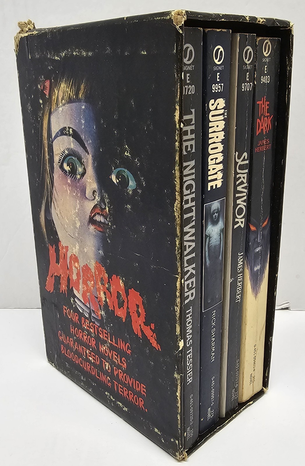 Vintage Horror PB Box Set RARE Slipcase The Survivor Dark Surrogate Nightwalker