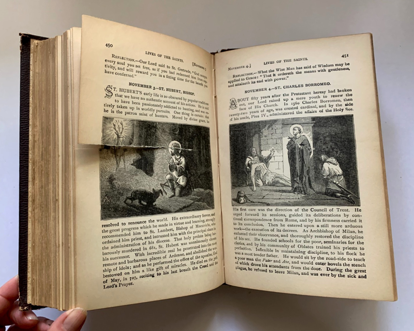 Antique PICTORIAL LIVES of the SAINTS HC Illustrated 1888