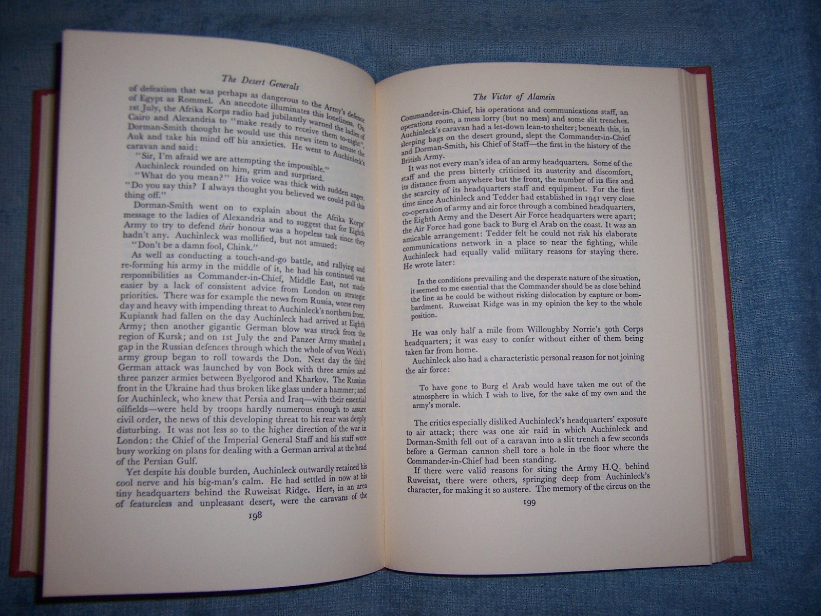 THE DESERT GENERALS by Correlli Barnett/1st Ed/HCDJ/Military/War/WWII 1939-45