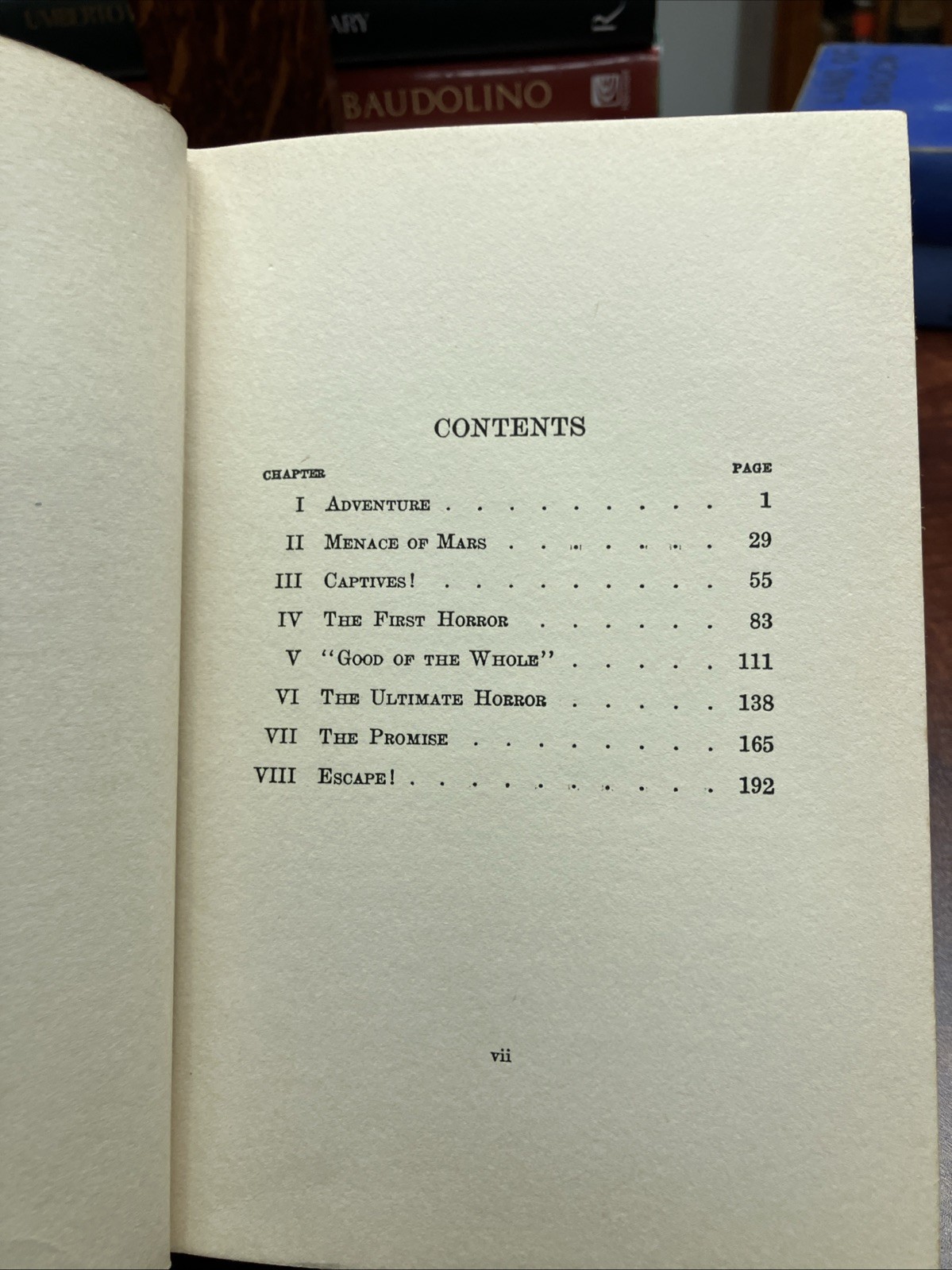 1933 Vintage Science Fiction Book “The Mystery Men of Mars” Claudy, DJ, 1st ed