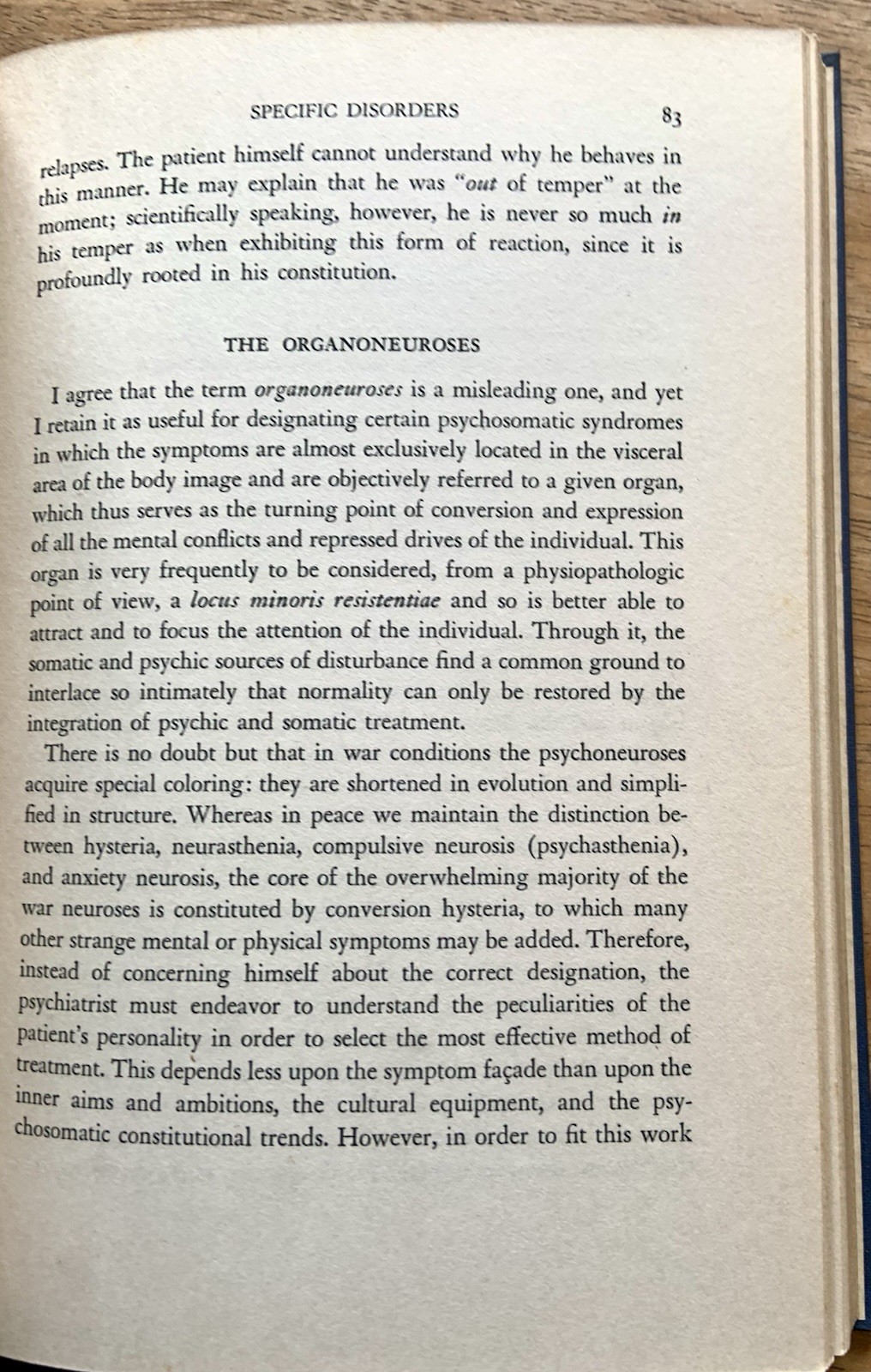 Psychiatry in War