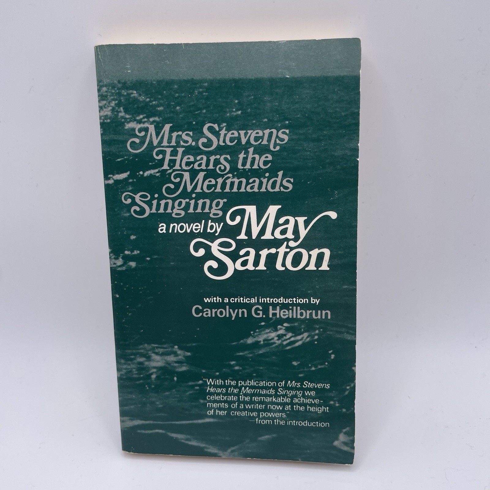 Mrs. Stevens Hears the Mermaids Singing May Sarton 1st Paperback 1975 Novel