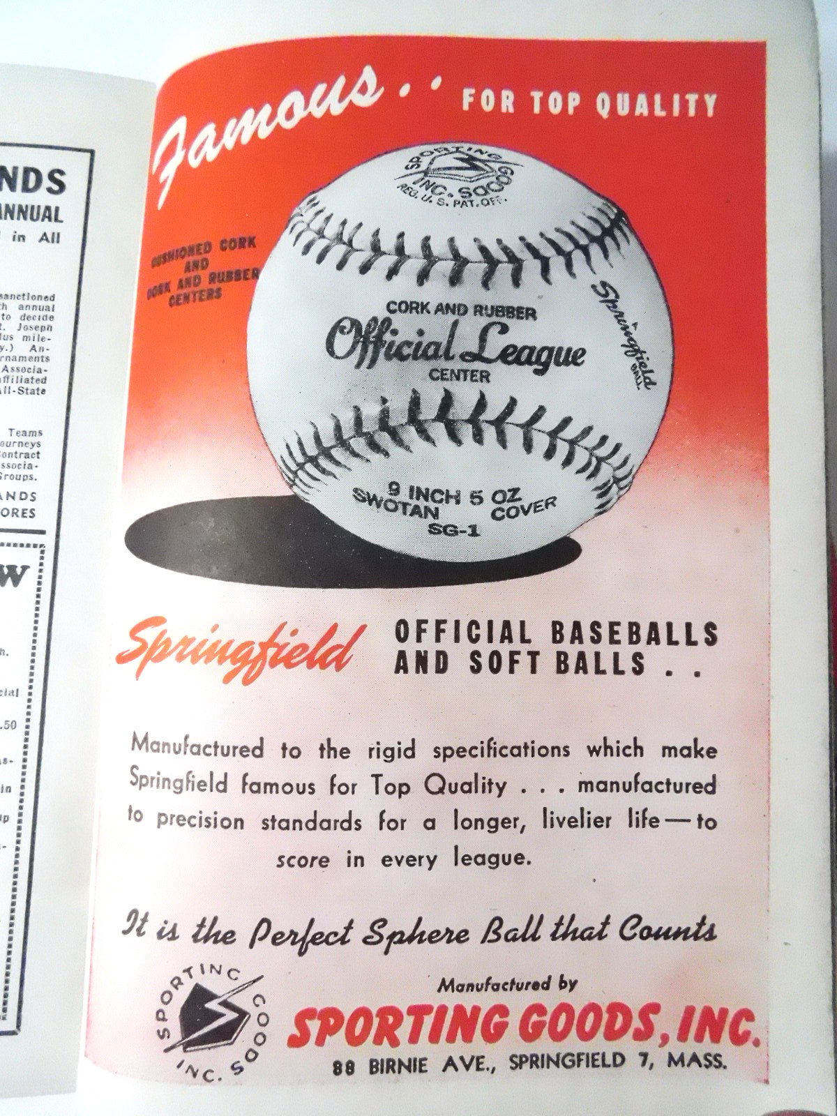1947 SPINK Official Baseball Guide & Record Book-Harry „The Cat“ Brecheen Cover