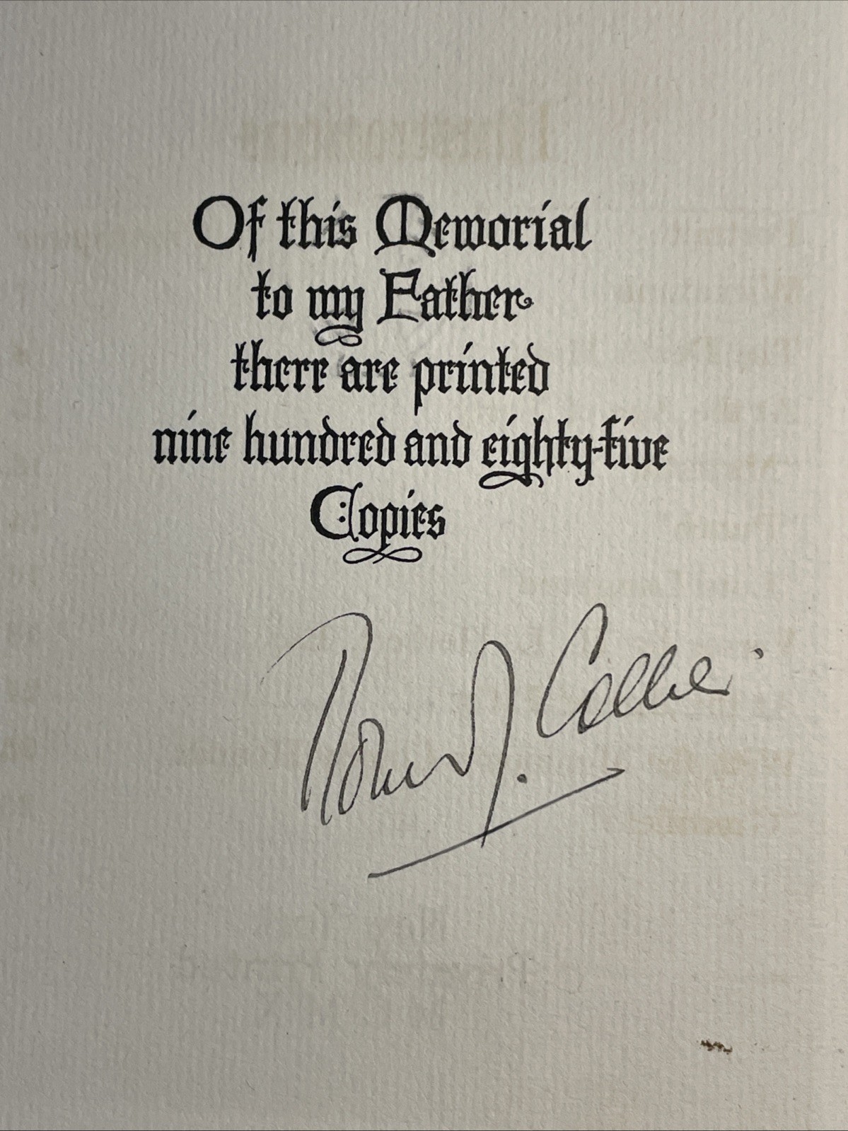 Robert J. Collier: In Memoriam Peter Fenelon Collier; SIGNED BY AUTHOR; plates