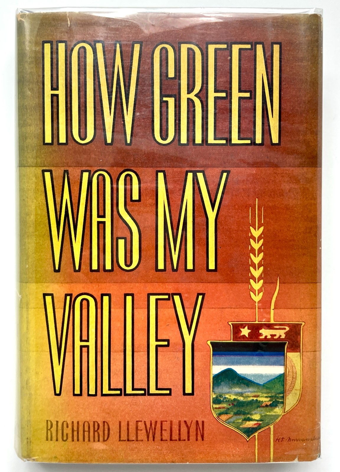 *SIGNED* HOW GREEN WAS MY VALLEY – Richard Llewellyn Macmillan Company