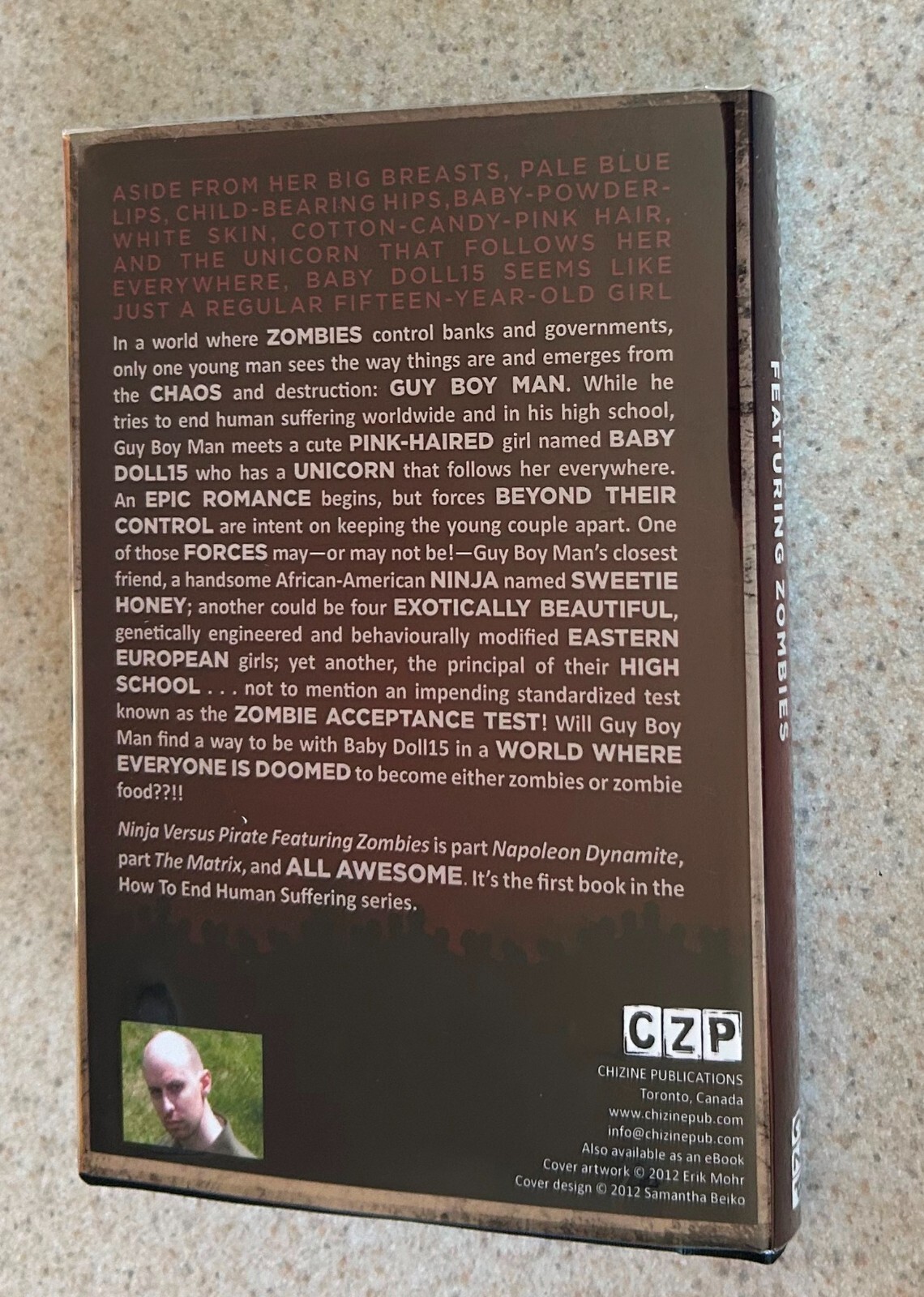James MARSHALL — Ninja Pirate Zombies (Chizine) — SIGNED X 3 Limited to 150 HC